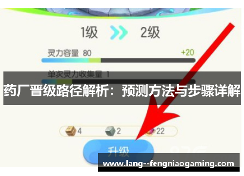 药厂晋级路径解析：预测方法与步骤详解